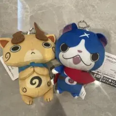 ナムコ限定 妖怪ウォッチ カバンに付けられるぬいぐるみ　コマじろう　フユニャン