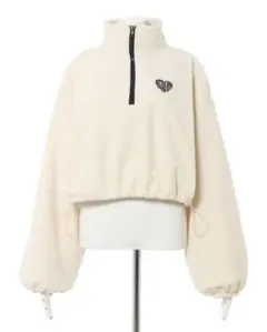 【美品】INGNI　ハーフジップショート丈フリーストップス