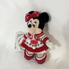 ディズニー ミニー ぬいぐるみバッジ クリスマス 2019 レトロ