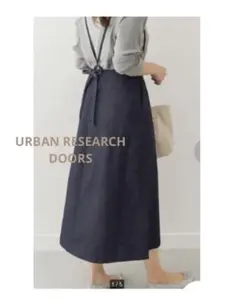 URBAN RESEARCH DOORS デニムサスペンダースカート　M