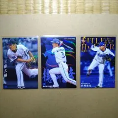 プロ野球チップス 梶谷隆幸選手、山崎康晃投手、三浦大輔投手