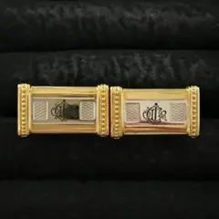【良品】ディオール　Dior カフス ゴールド ロゴ 260413001のサムネイル