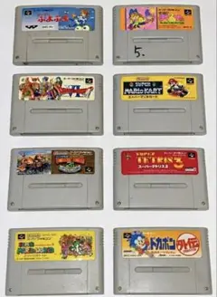 SFCソフト 8本セット ドラクエVI ドンキー3 ドカポン まとめ売り