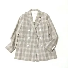 ユナイテッドアローズ　FMスラブチェックブレザージャケット　ダブルブレスト　38