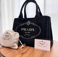 PRADA 黒 　カナパトート　S ギャランティあり 2025年最新】s カナパの人気アイテム - メルカリ