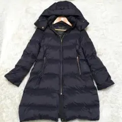 ナノユニバース✕西川ダウン ロングダウンコート 2way S ブラック