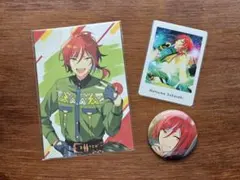 あんスタ 逆先夏目 グッズ3点セット(ポストカード、ぱしゃっつ、缶バッジ)