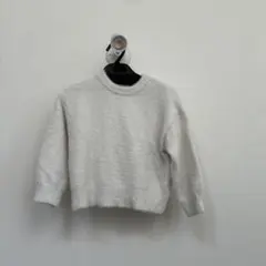 GU シャギーニット セーター ホワイト
