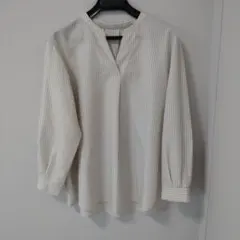 any SiS ストライプ柄 長袖ブラウス ベージュ系 サイズ0