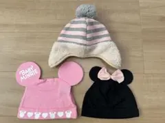 ディズニー ミニーちゃん ベビー帽子 3点セット BABYDOLL まとめ売り