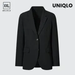 UNIQLO ユニクロ 感動ジャケット ブラック 大きいサイズ XXL 洗える
