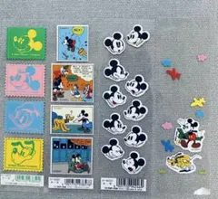 90年代　レトロ ディズニー ミッキーマウス シール 4シートセット
