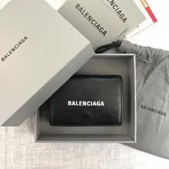 BALENCIAGA/三つ折り財布/ブラック