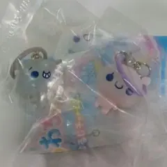 ぷくぷくあわわちゃん　めじるしチャーム　ばいきんくん　ばいきんちゃん　2点セット