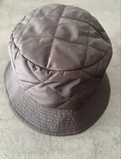 BEAMS HEART ビームス　キルティングバケットハット ブラック　色褪せ無