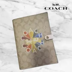 COACH カラフルロゴ スパイラルノートカバー▪️手帳カバー▪️箱無し