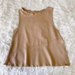 プリスティン　オーガニックコットン　ノースリーブ トップス　M