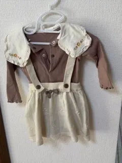 襟付きロンパース・スカート付き80サイズ　ブランシェス