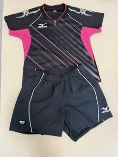 Mizuno 卓球ウェアセット　JTTA 黒/ピンク
