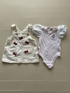 最終値下げ　プティマイン　ハローキティコラボ　ロンパース　セットアップ