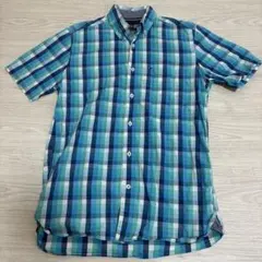 TOMMY HILFIGER トミーヒルフィガー 半袖チェックシャツ XS