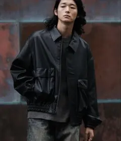 LIDNM レザージャケット LEATHER SHORT BLOUSON 羊 極美品 LIDNM LEATHER SHORT BLOUSON リドム レザーショート