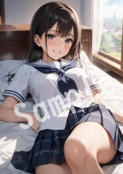 JK アニメ ファンアート A4 ポスター イラスト ★00237243