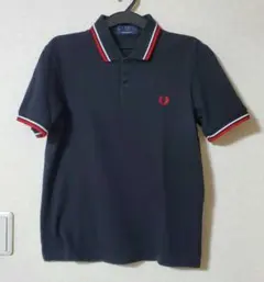 A*B様 FRED PERRY 半袖ポロシャツ　黒/赤白ライン