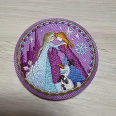 ディズニー刺繍缶バッチ2 アナと雪の女王　アナ雪