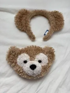 【美品】ダッフィー カチューシャ＆ポーチセット