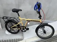 HUMMER 折りたたみ自転車 ホワイト　直接受け渡し可能　お値下げ可能です！ HUMMER 折りたたみ自転車 ホワイト 直接受け渡し可能 お値下げ