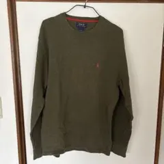 POLO RALPH LAUREN オリーブグリーン セーター L