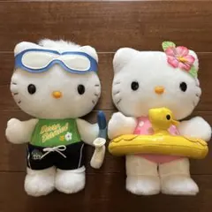 非売品ダイワロイヤルホテルズ ハローキティ &ダニエル水着 ぬいぐるみ