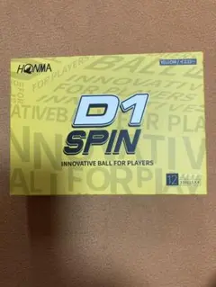新品HONMA D1 SPIN ゴルフボール 12個入りイエロー