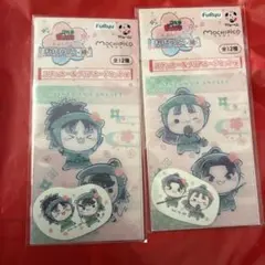 フリューくじ　忍たま ふんわり桜もちぴこの段 ステッカー＆クリアカードセット賞