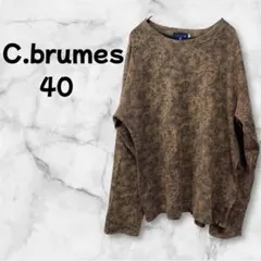 【a-1195】 C.brumes セントブリュームス ロンT 長袖Tシャツ 柄