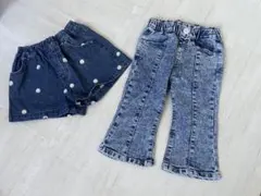 【MY LITTLE WONDER】【しまむら】　子供服　90サイズ　デニム