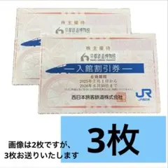 ⭐️❣️京都鉄道博物館　入館割引券×3枚（5〜6名様）