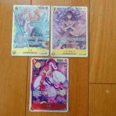 ナミ、ロビン、ウタワンピース トレーディングカード SR 3枚セット