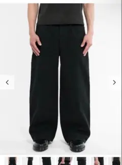 Asapmode Stacked Canvas Wide-Leg Pants