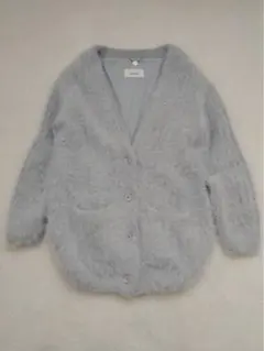 Snidel スナイデル　アンゴラニットカーディガン　ライトグレー