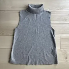 ZARA ノースリーブ　タートルネックニット　セーター