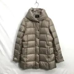 23区 シレータフタ ショート ダウン コート●34●ベージュ～薄茶色系