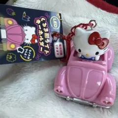 くるま形ライトキーホルダー　ハローキティ