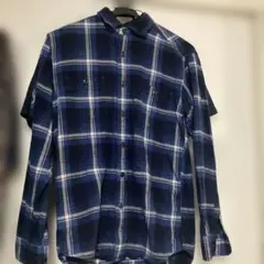 UNIQLO ネルシャツ Sサイズ ネイビー チェック