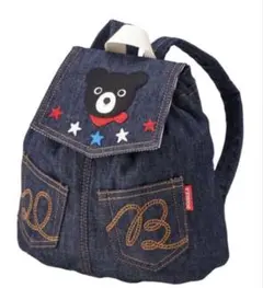 美品 ミキハウス MIKIHOUSE デニム リュック ベビー 日本製
