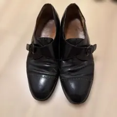 Salvatore Ferragamo レザーモンクストラップシューズ