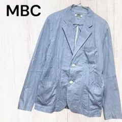 【マリンベアコーエン】テーラードジャケット(XL)ストライプ柄 センターベンツ