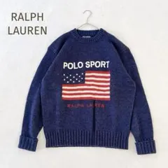 新品タグ付きPolo Ralph Laurenレディースアメリカ国旗セーターXS ポロ ラルフローレン POLO RALPH LAUREN アメリカ国旗フラッグ