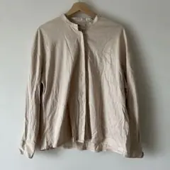 マーセライズコットンスタンドカラーシャツ　シャツ　ユニクロ　M